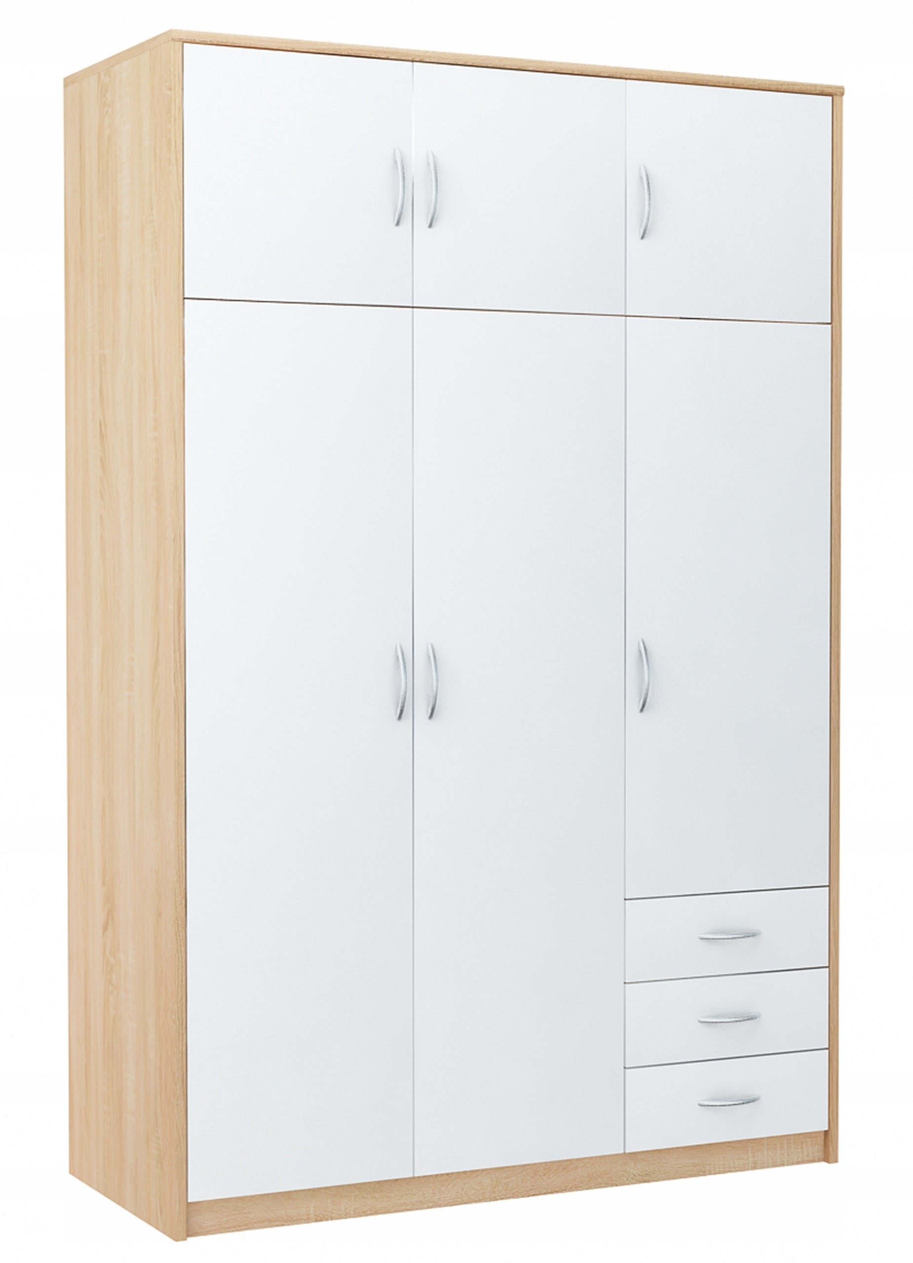 Szafa szafka 6D3S BIAŁY-SONOMA 127cm komoda regał