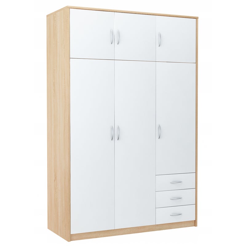 Szafa szafka 6D3S BIAŁY-SONOMA 127cm komoda regał