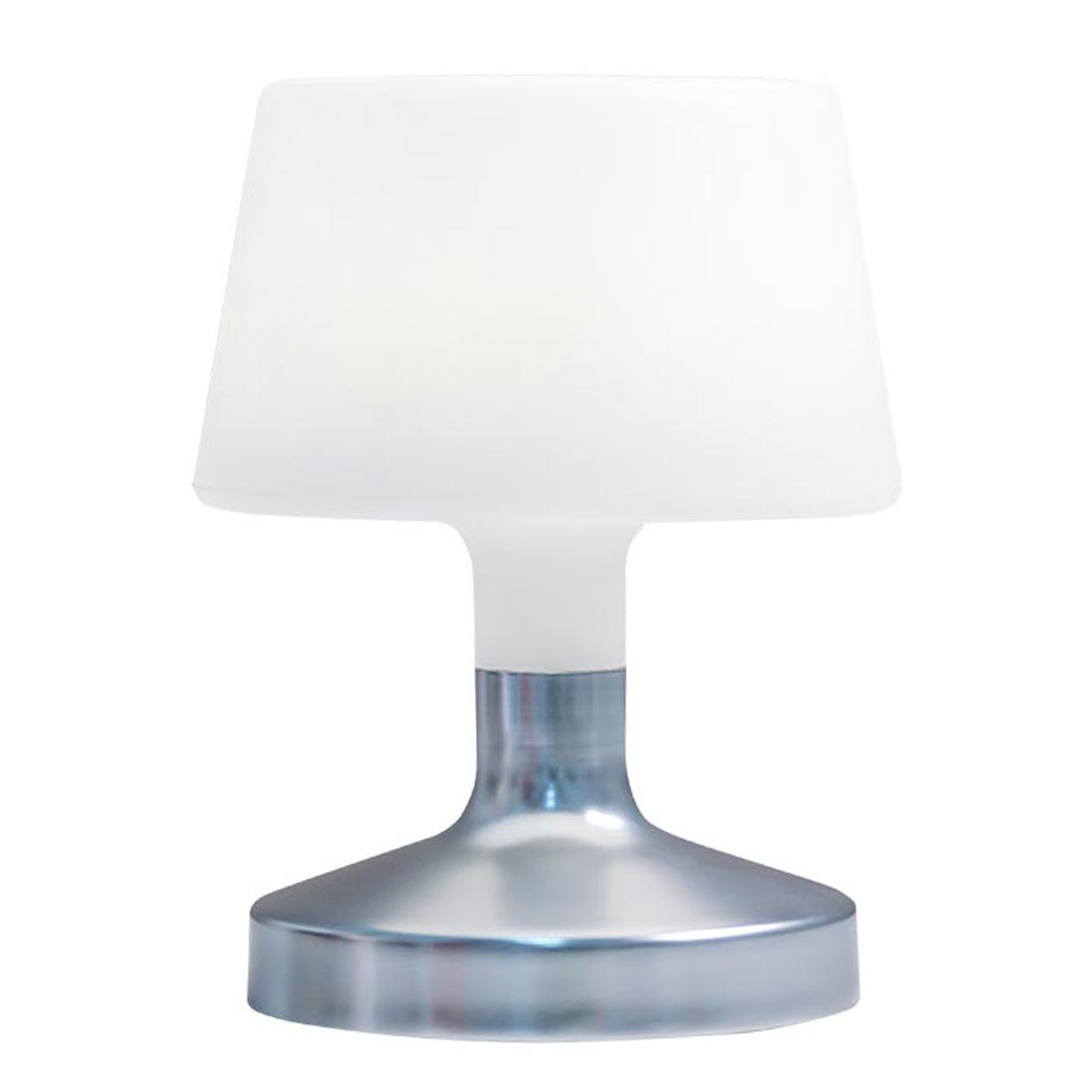 Lampa stołowa HELEN Touch, srebrna, wys. 21 cm