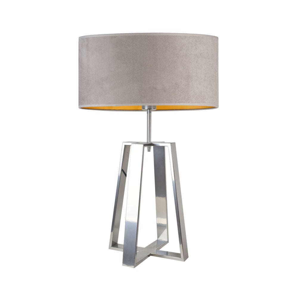 Lampka nocna na biurko lampa biurkowa LED z abażurem walec 40cm WENIS