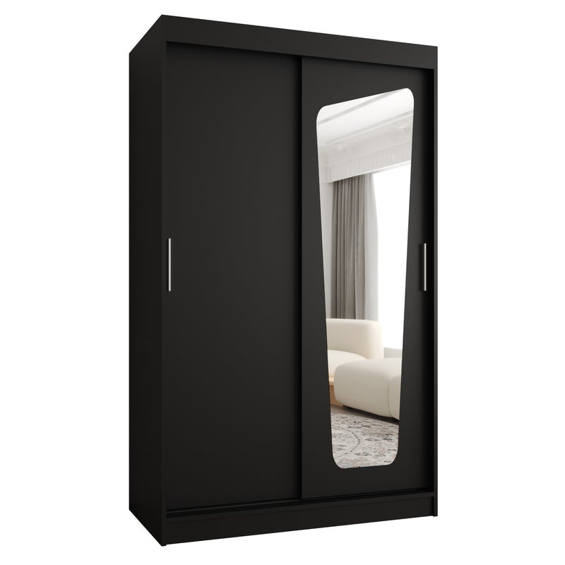 Szafa przesuwna garderoba MOKA 120 x 62 x 200 cm Czarny