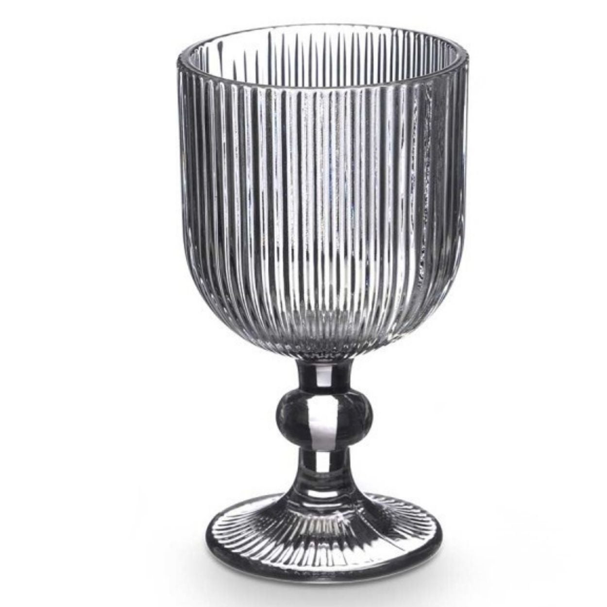Kieliszek do wina Vivalto prążkowany szary 260 ml 1 szt.