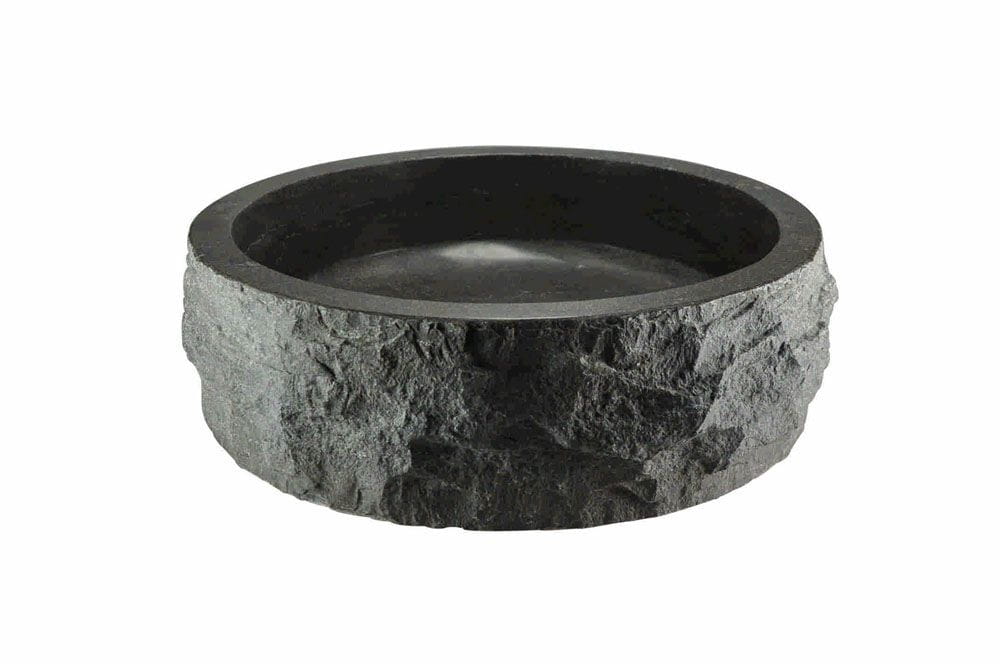 Umywalka nablatowa z kamienia młotkowanego B-STONE 40 cm RĘCZNIE WYKONANY