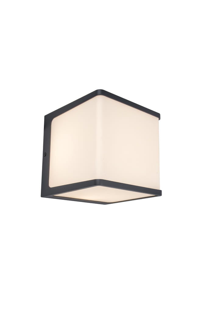Kinkiet zewnętrzny DOBLO LED 24W Ciepła biel 1600lm antracyt wym:15x15x15cm IP54 Lutec