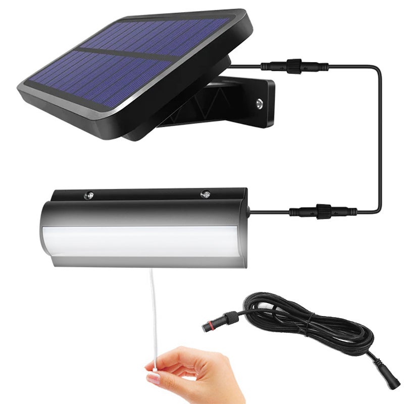 Zewnętrzne lampy solarne, lampa ogrodowa z automatycznym czujnikiem, lampa ścienna z podwójną głowicą, lampa solarna z 30 LED, ciepła biel