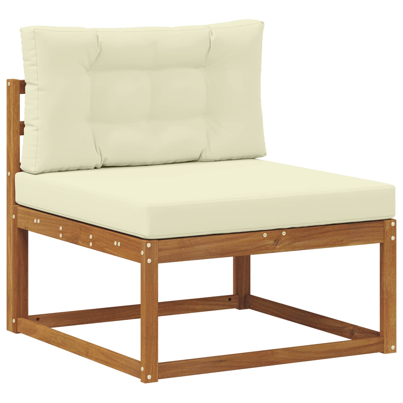 Środkowa sofa ogrodowa Naturalny