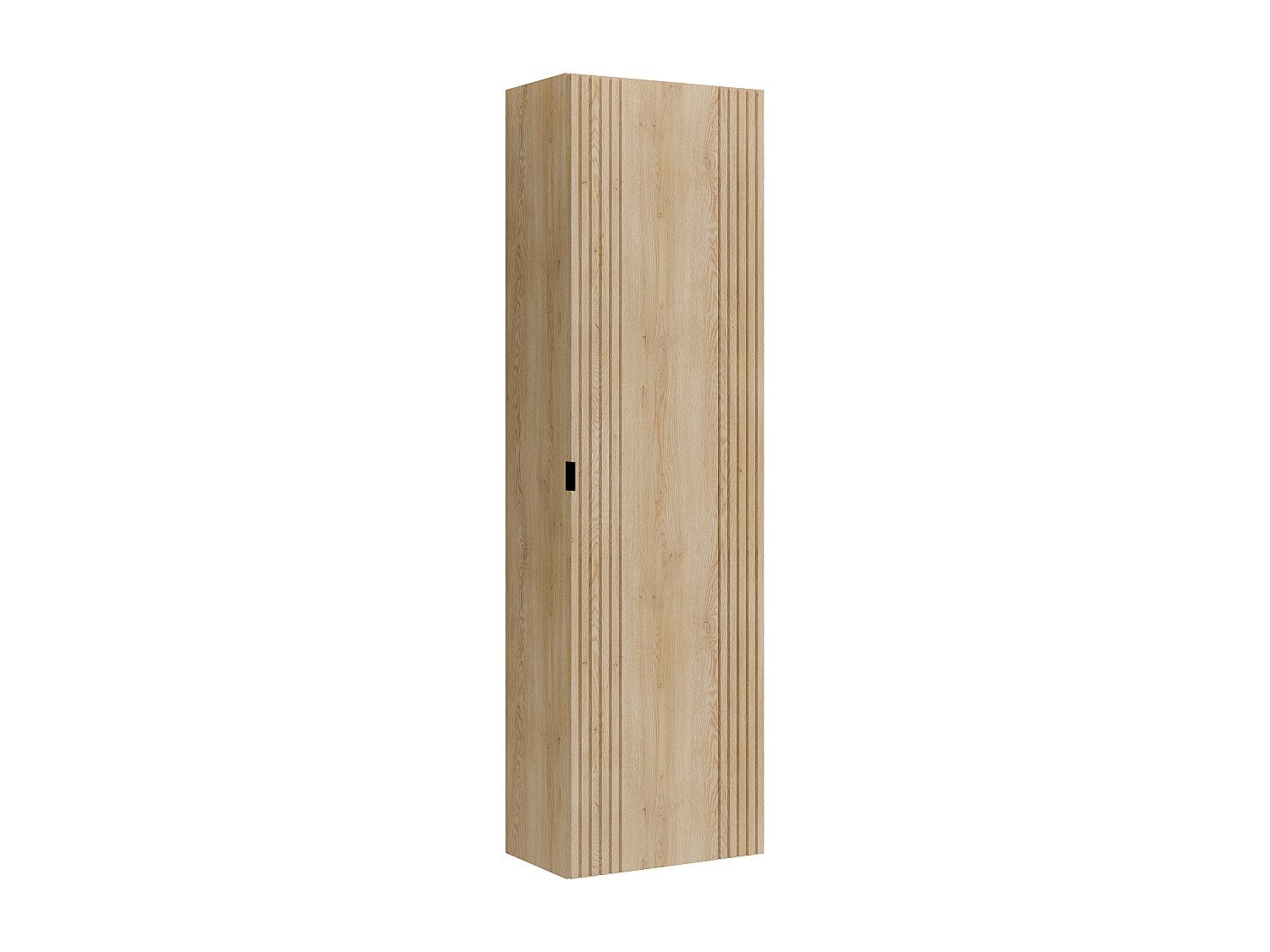 Wisząca kolumna łazienkowa - Kolor jasny naturalny - W140 cm - FILOR