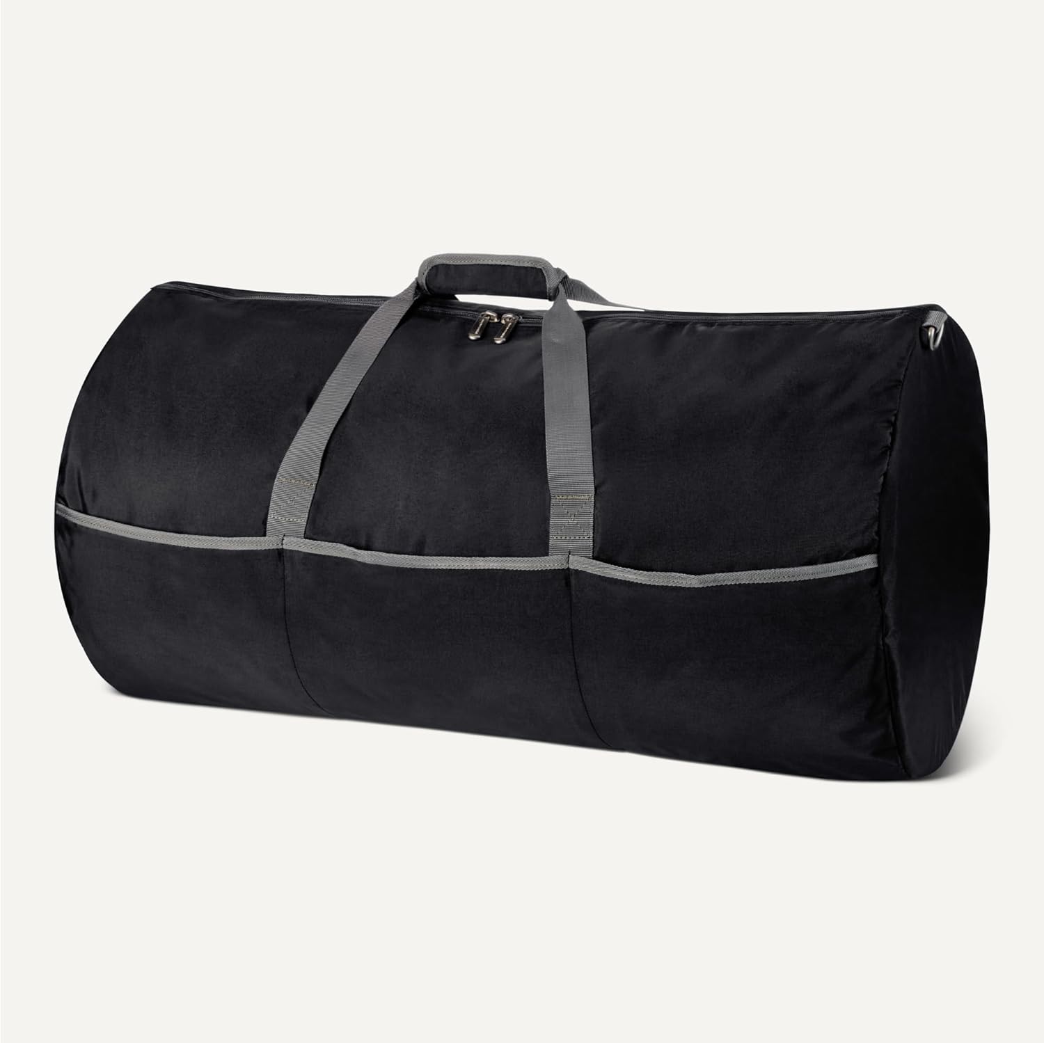 Duża, składana torba podróżna z nylonu o szerokości 82,3 cm z kieszeniami zapinanymi na zamek, 150 l, nośność 22,6 kg, kolor czarny