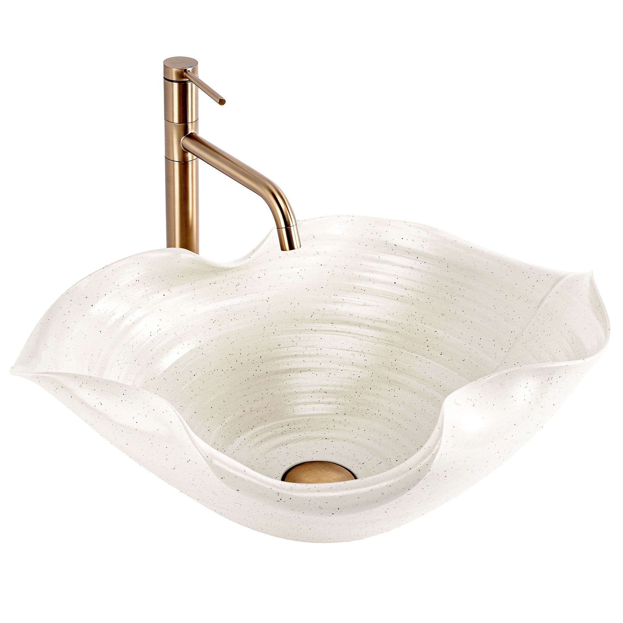 VASQUE À POSER REA HM-02 BEIGE HANDMADE ART.