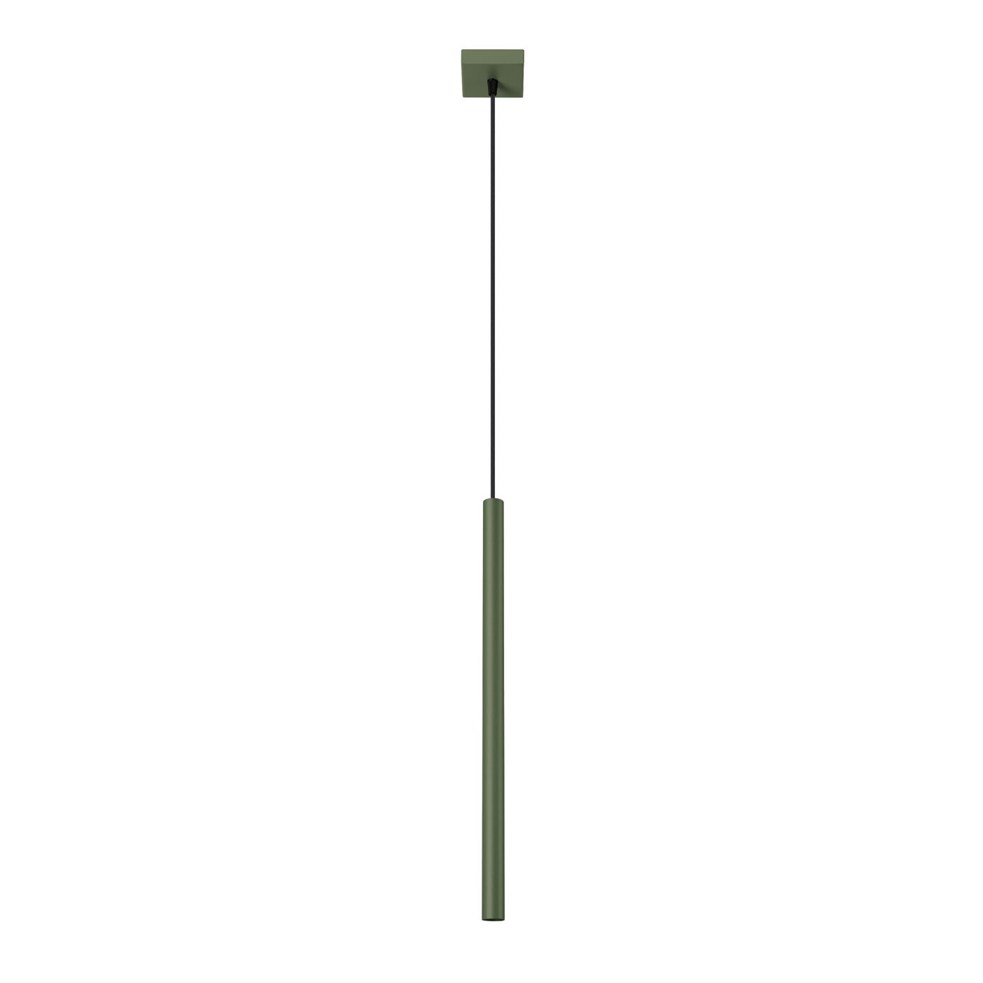 Lampa wisząca VELINO zielony oliwkowy 1xG9x8W metal wym:114x8x8cm IP20 Pure Lume