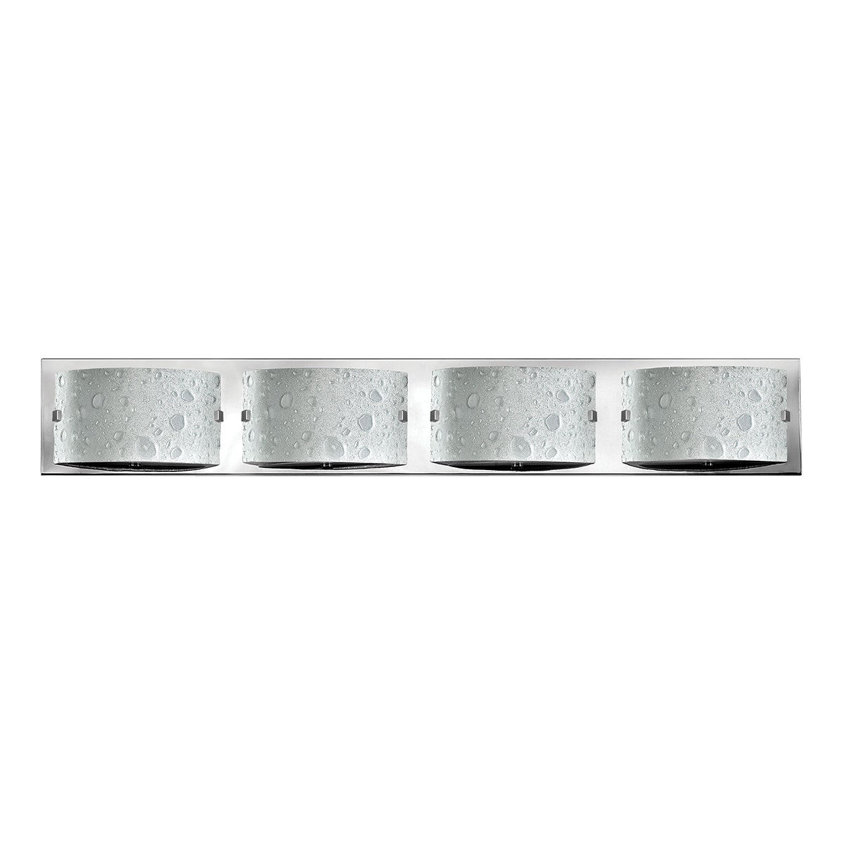 Kinkiet łazienkowy Daphne polerowany chrom 4xG9x3W szkło wym:12,7x81,2x9,2cm IP44 Hinkley