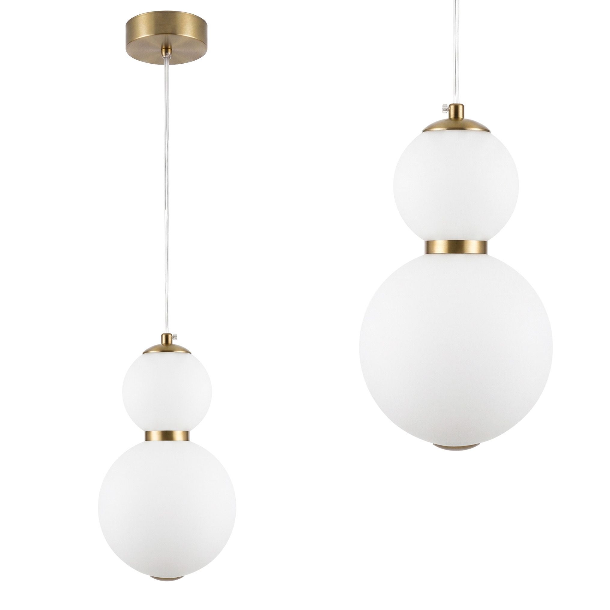 Lampa Sufitowa Wisząca Toolight LED Lhj112-2Cp Złota Szczotkowana