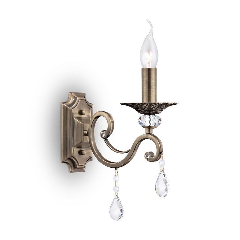 Lampa ścienna świecznikowa z kryształkami Grace Maytoni RC247-WL-01-R