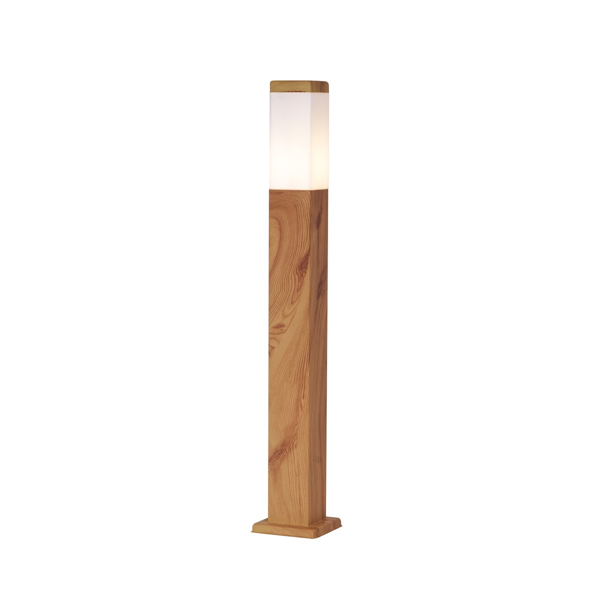 Qazqa nowoczesny lampa słupkowa do ogród - Malios - brązowy, max. 15w, kompatybilny z żarówką LED, e27, 80cm, IP44