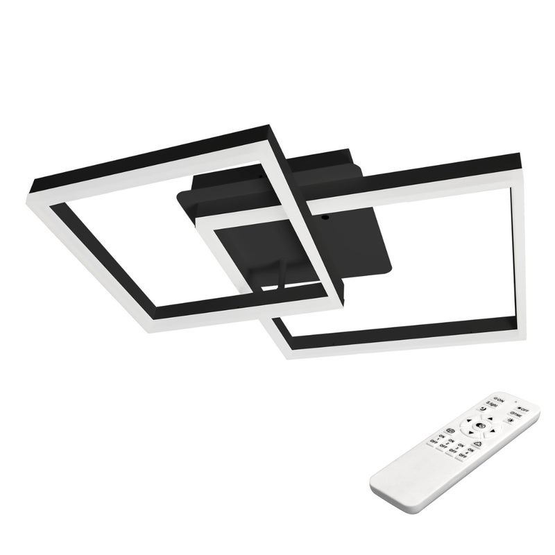 Żyrandol LED Herkules 70W 54x54x13 cm IP20 3000K-6500K regulacja barwy i ściemniania czarny MasterLED
