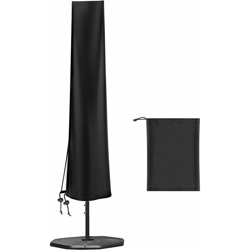 (W240x57x57cm) 2m 3m Pokrowiec Wodoodporny na Parasol 420D Oxford (z Zamkiem Błyskawicznym) Pokrowiec na Parasol