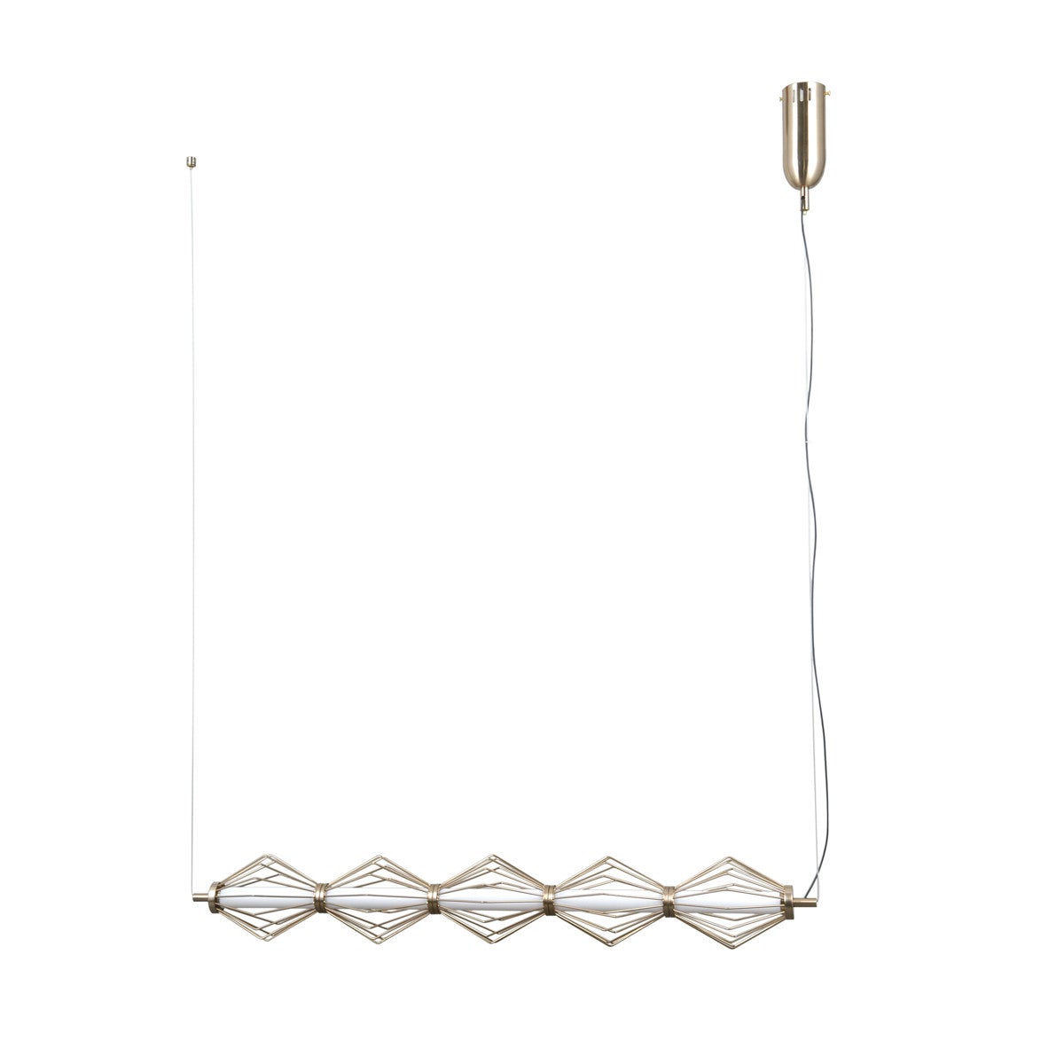 Lampa wisząca SEVIL LED 25W Ciepła biel 1288lm złota wym: 120 x 89 x 12,5 cm Italux