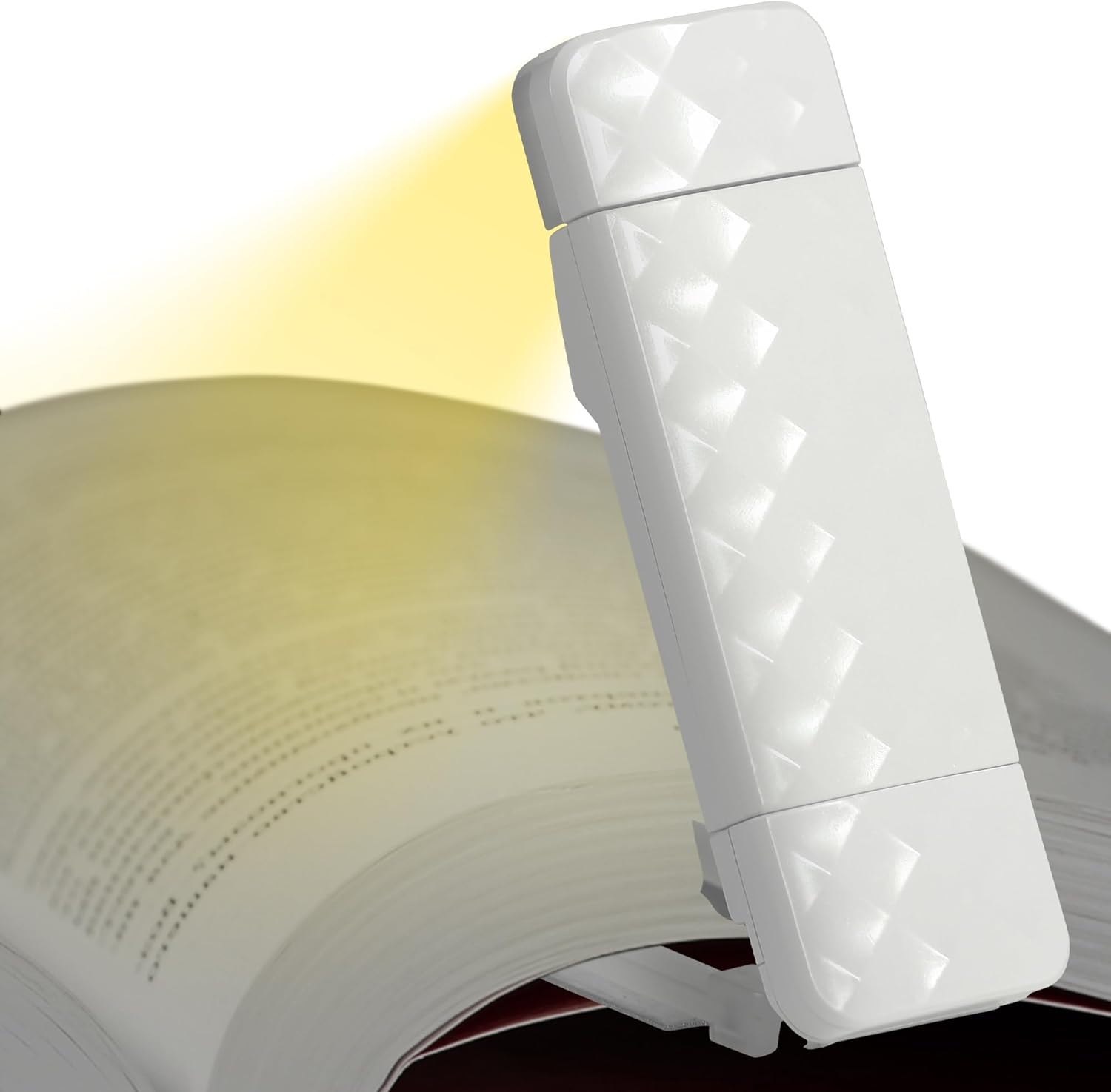 (BIAŁA) Lampka do czytania LED z akumulatorem, lampka do czytania w łóżku, 3 temperatury barwowe i 5 ustawień jasności, długi czas pracy na baterii