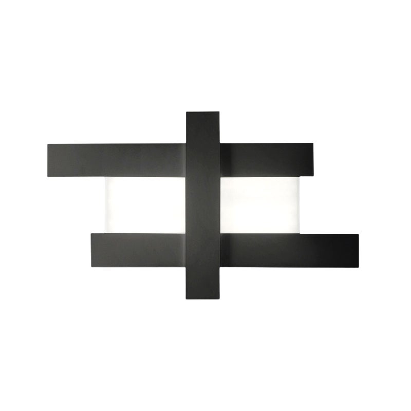 Lampa sufitowa LED DOHA P/G 50W 4470lm 3000K, czarna – lampa sufitowa do wnętrz, wykonana z aluminium i dwustronnego metakrylanu – Gealuce