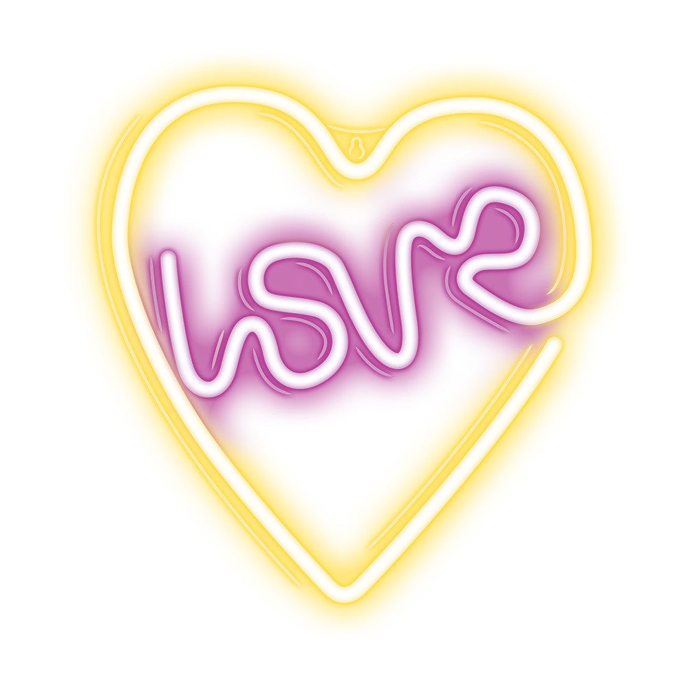Forever neon led lmpada de corao de amor