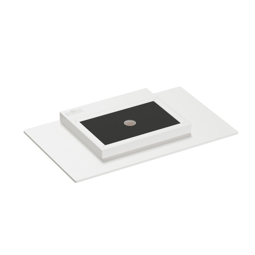 Płaska lampa ścienna zewnętrzna LED 35W XL, biała, czarna, 1400 lm, CCT – biała