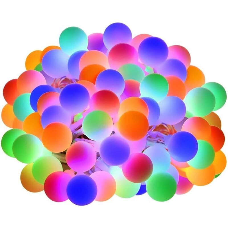Kolorowa girlanda 13 m 100 LED z wtyczką, 8 trybów z pamięcią, dekoracja imprez i ślubów