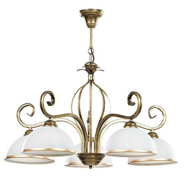 LAMPA WISZĄCA Emibig 5xE27 60W WIVARA 5 GOLD 149/5
