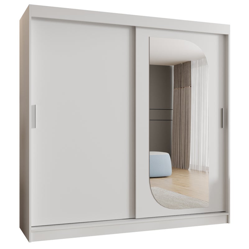 Szafa przesuwna garderoba LUCY 200 x 62 x 200 cm Biały