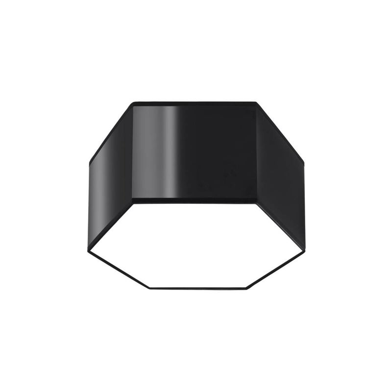 Plafon sufitowy heksagon czarny 15 cm SUNDE 2xE27 15W SL.1061 Sollux Lighting