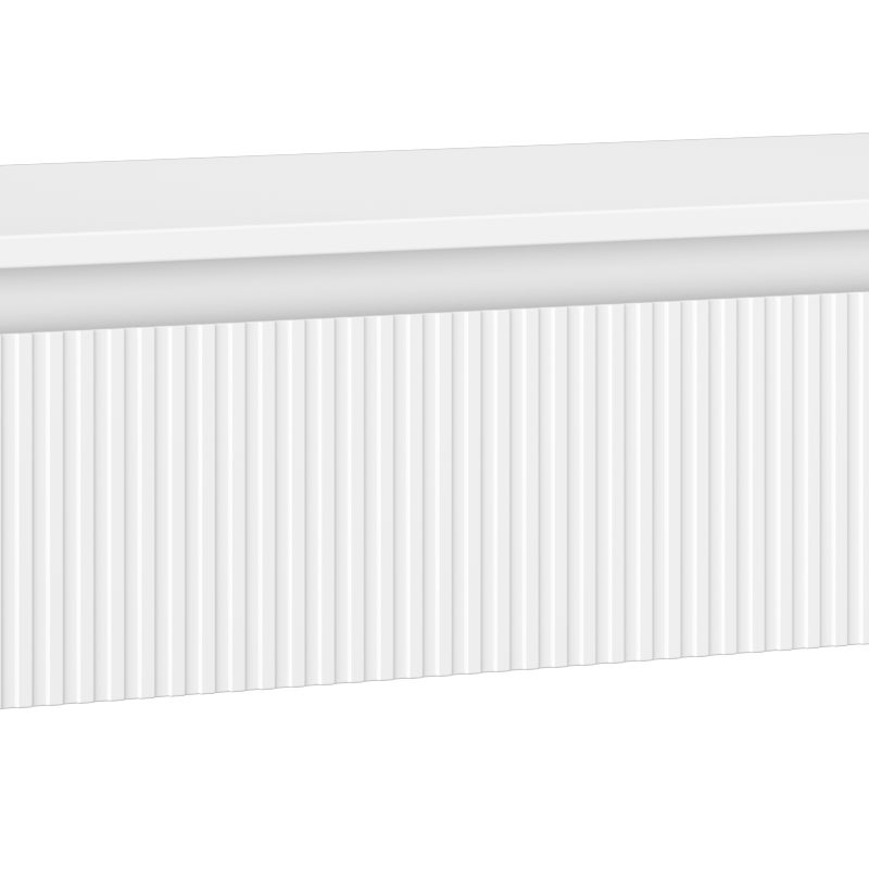 Mexen Rivel szafka łazienkowa podumywalkowa 140 cm z blatem, 1 szuflada, ryflowana , biała mat - 91A20-14023-1-BFC01