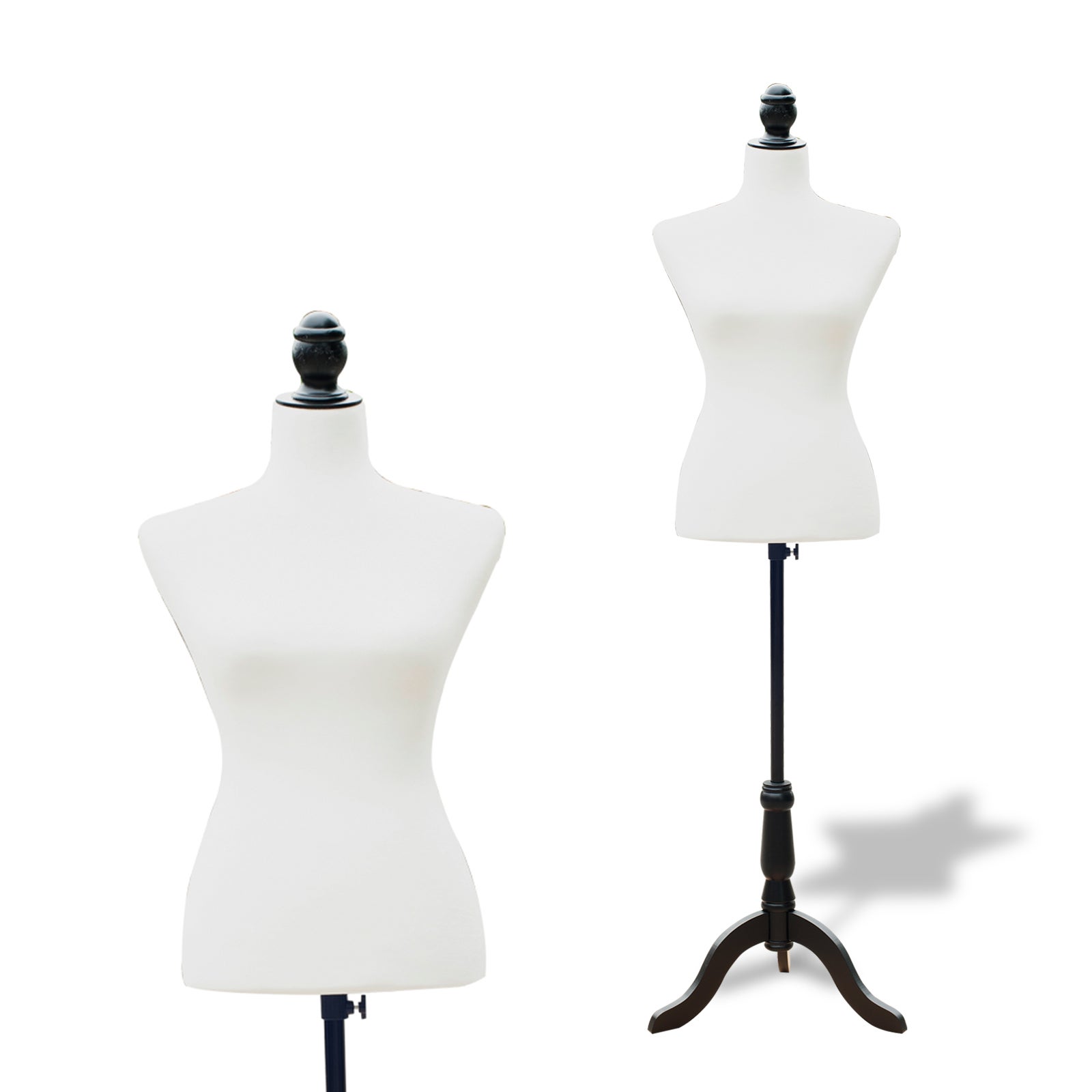 Manekin krawiecki regulowany 130-168 cm z drewnianym trójnogiem