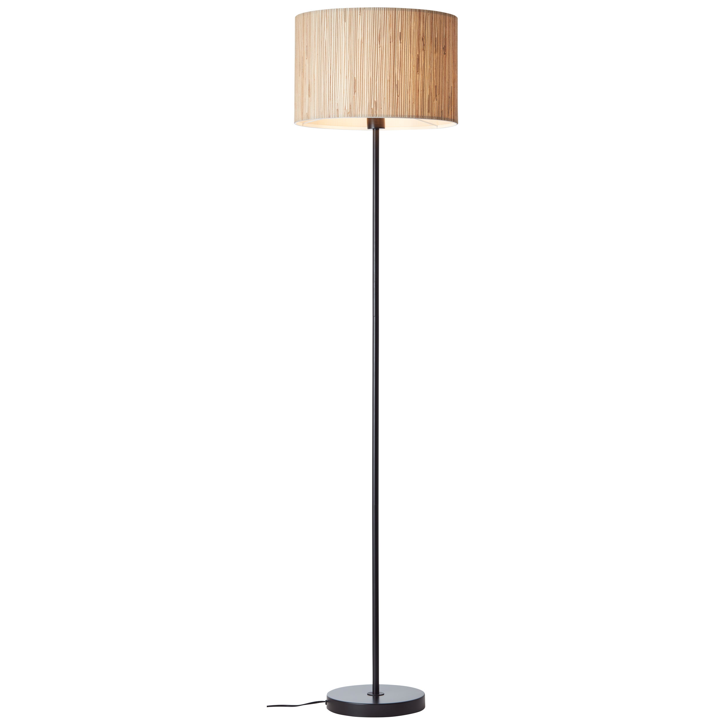 WIMEA-Lampa podłogowa metalowa/trawa morska wys. 161,5 cm -