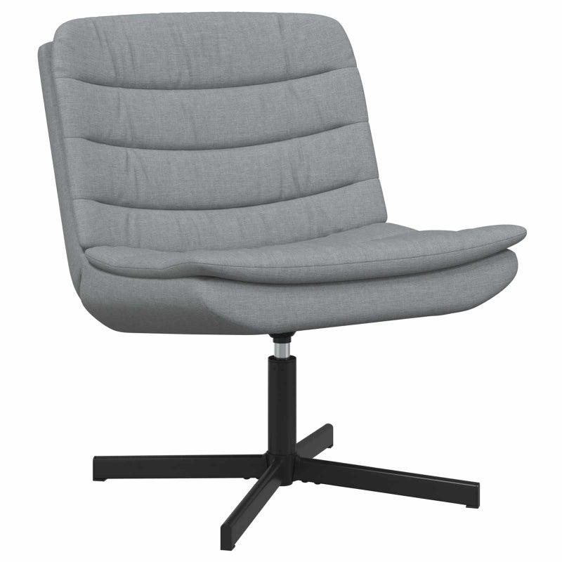 Fotel obrotowy Jasnoszary 63 x 75 x 76 cm tkanina vidaXL