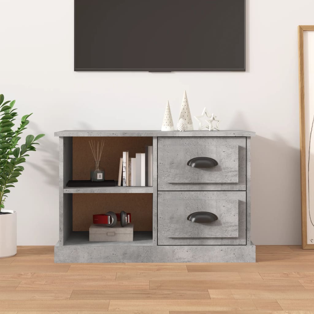 vidaXL Szafka TV, szarość betonu, 73x35,5x47,5 cm