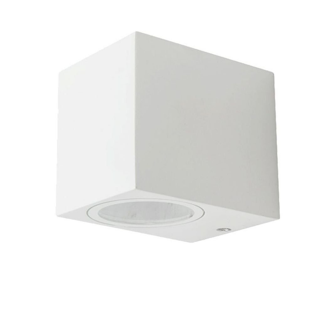 Kwadratowa oprawa ścienna LED GU10 (maks. 35 W) Kolor biały IP44