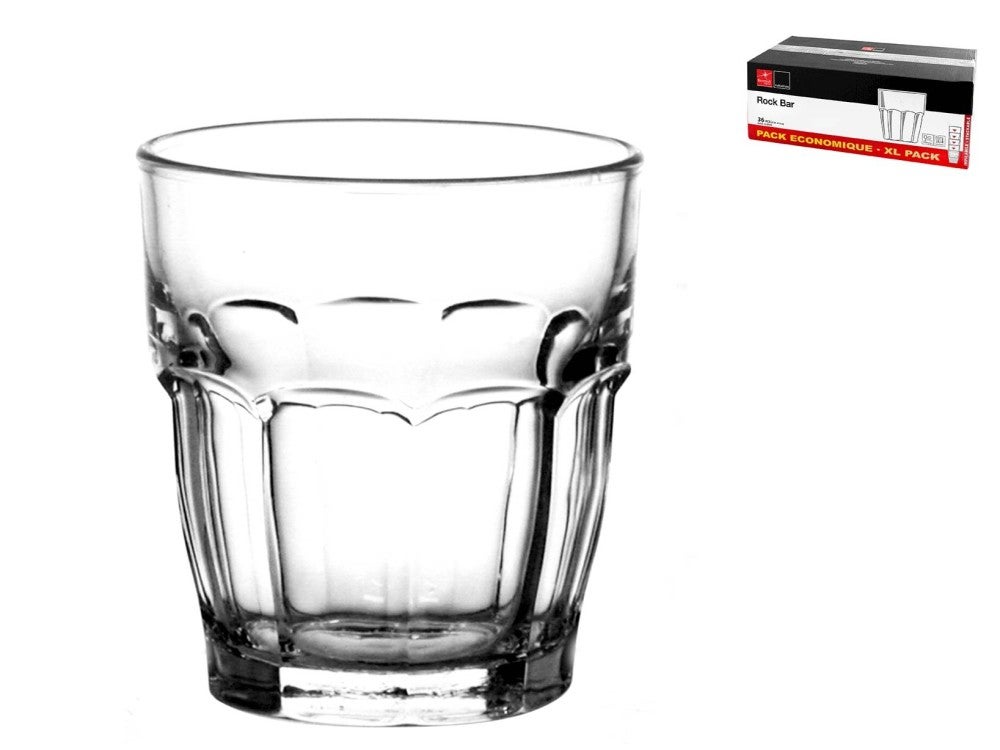 Pudełko 36 szklanek Rockbar Glass cl 27 Transparent Bormioli Rocco