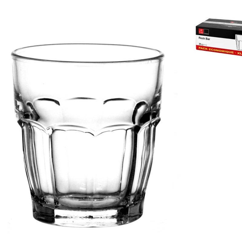 Pudełko 36 szklanek Rockbar Glass cl 27 Transparent Bormioli Rocco