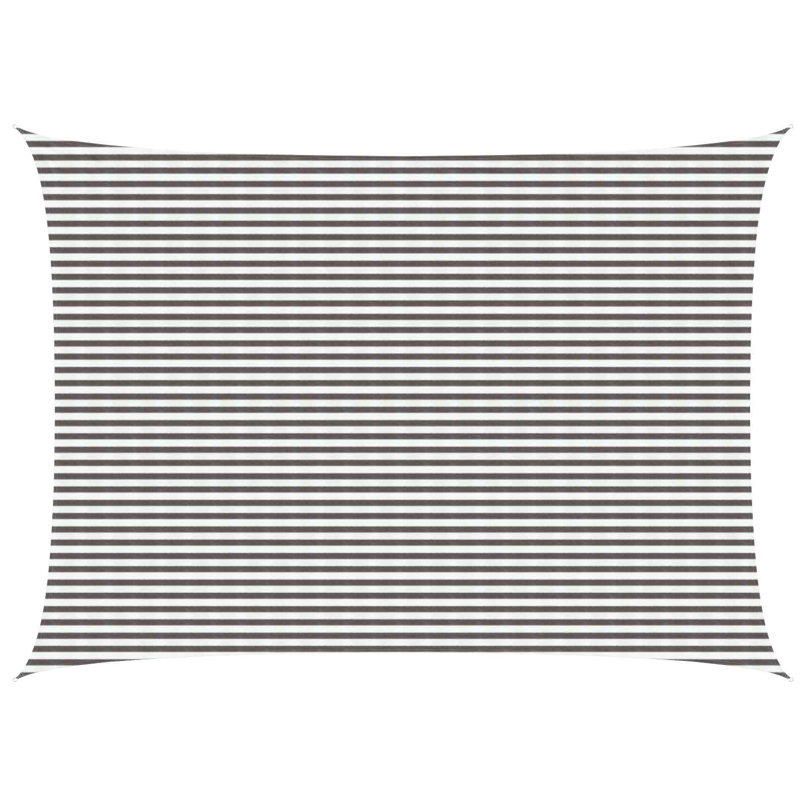 Żagiel przeciwsłoneczny Jasnoszary i biały. 5 x 6 m HDPE vidaXL