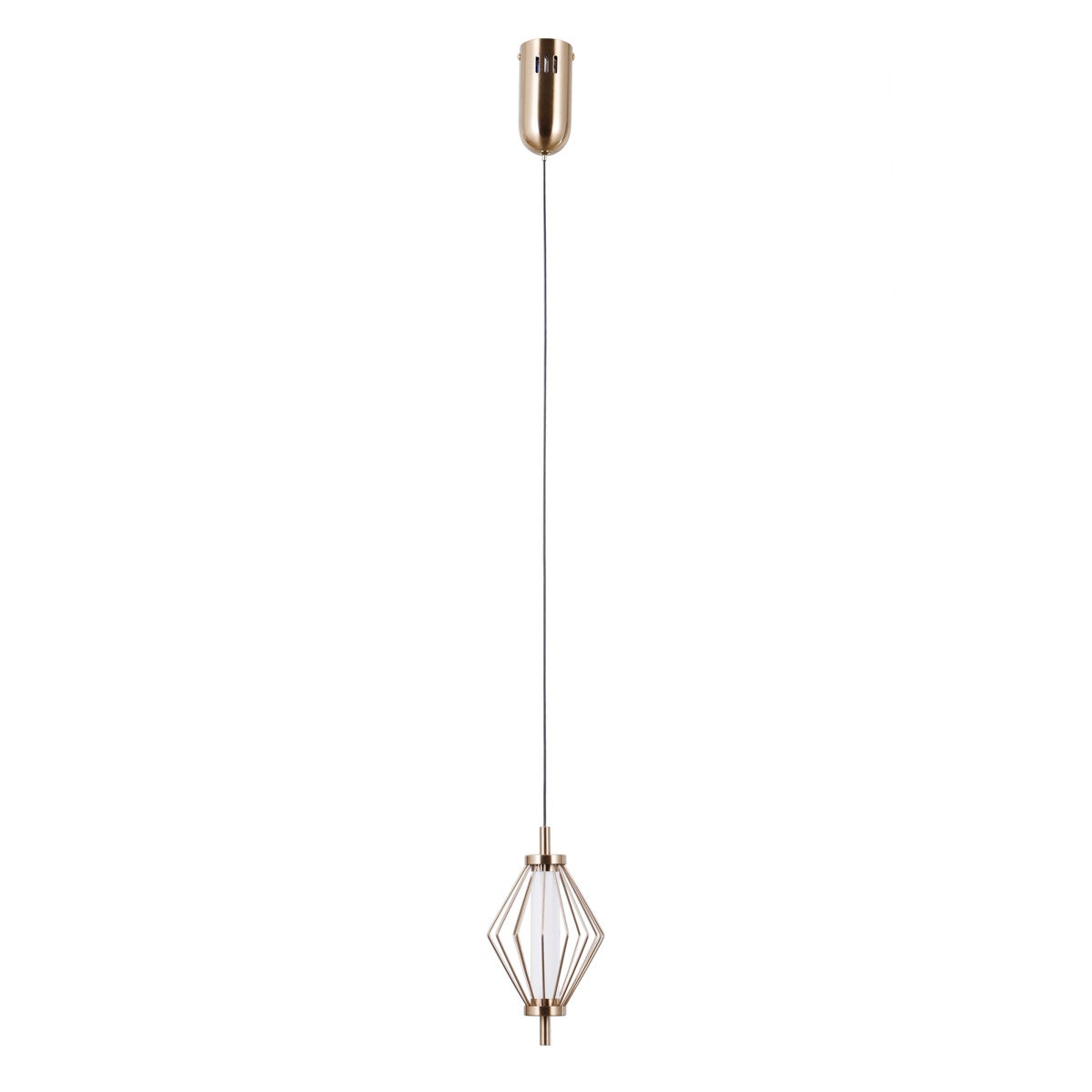 Lampa wisząca SEVIL LED 5W Ciepła biel 303lm złota wym: 120 x 12,5 x 12,5 cm Italux