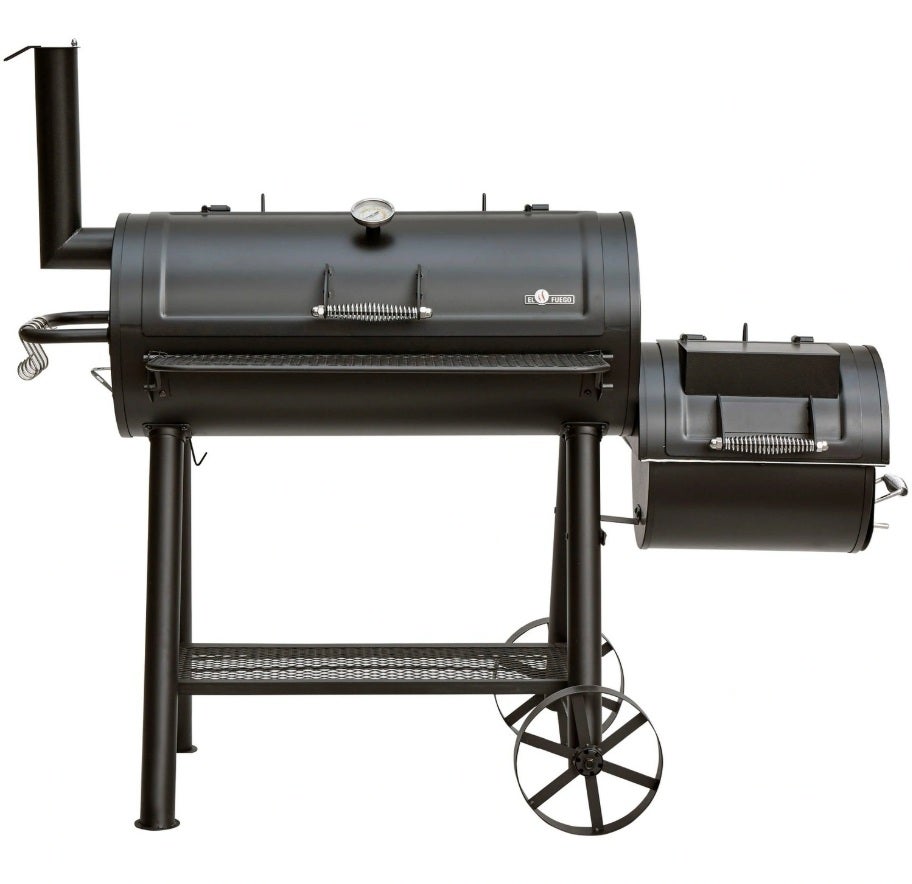 SOLIDNY GRILL WĘGLOWY EL FUEGO BUFFALO ŻELIWNY RUSZT 118x30cm 58KG WĘDZARKA