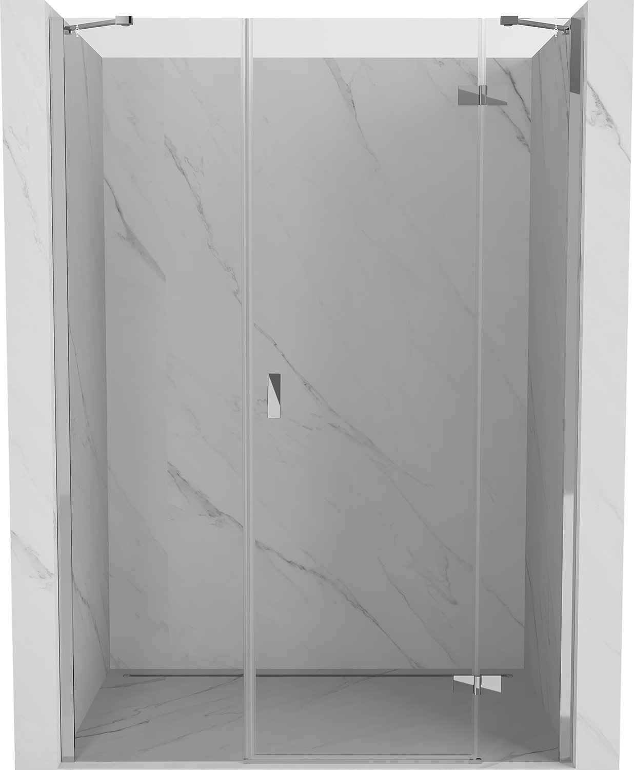 Mexen Mist-H drzwi prysznicowe uchylne prawe 130 cm, transparent, chrom - 8A5-130-001-01-00-P