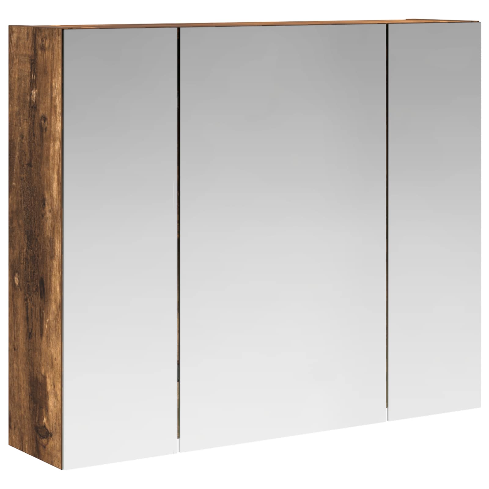 Szafka z lustrem do łazienki Dąb wędzony 60 x 14,5 x 50 cm