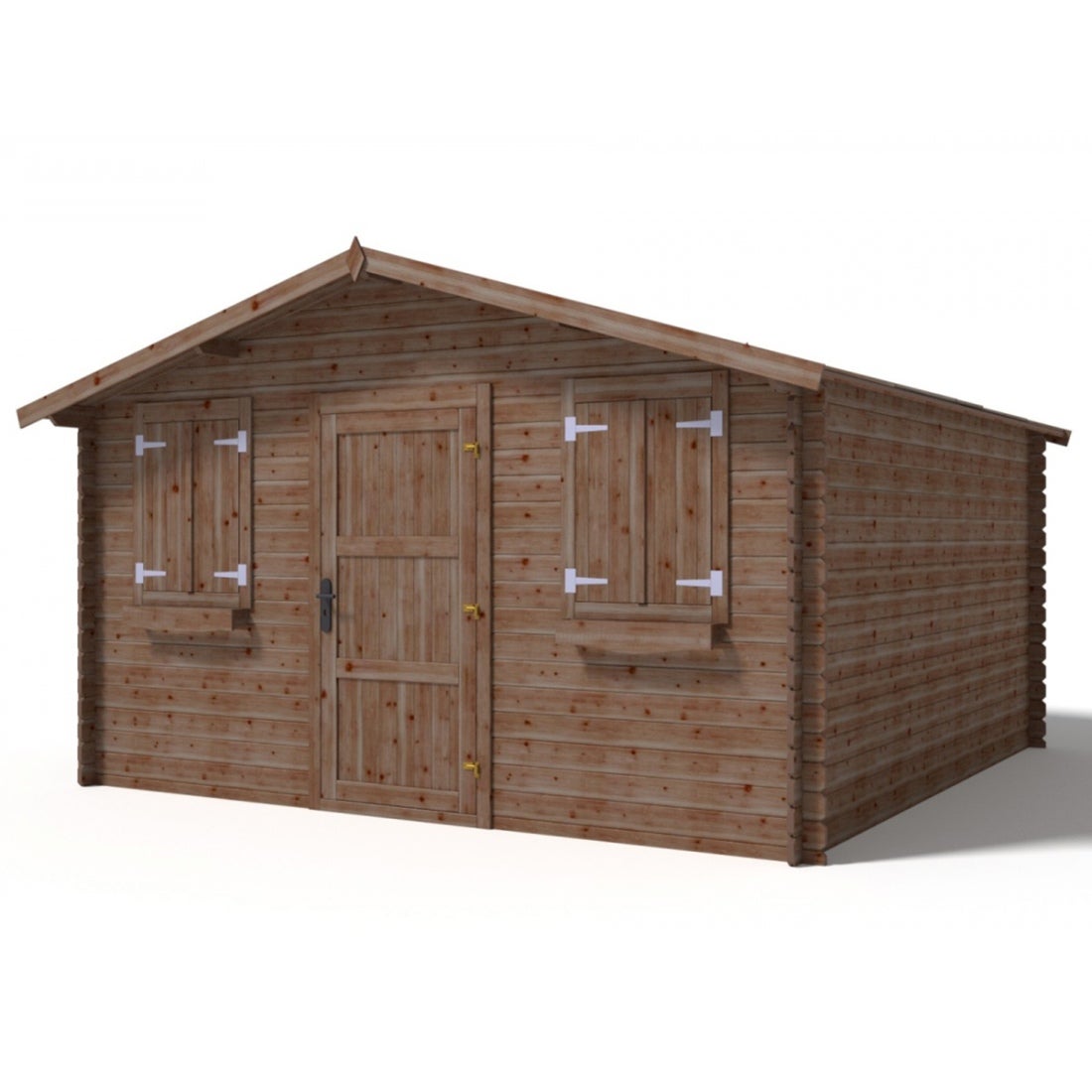 Domek ogrodowy ALTANKA 16 m2 - 4x4 m - 28 mm, drewniany, impregnowany, DOM144, 1szt.