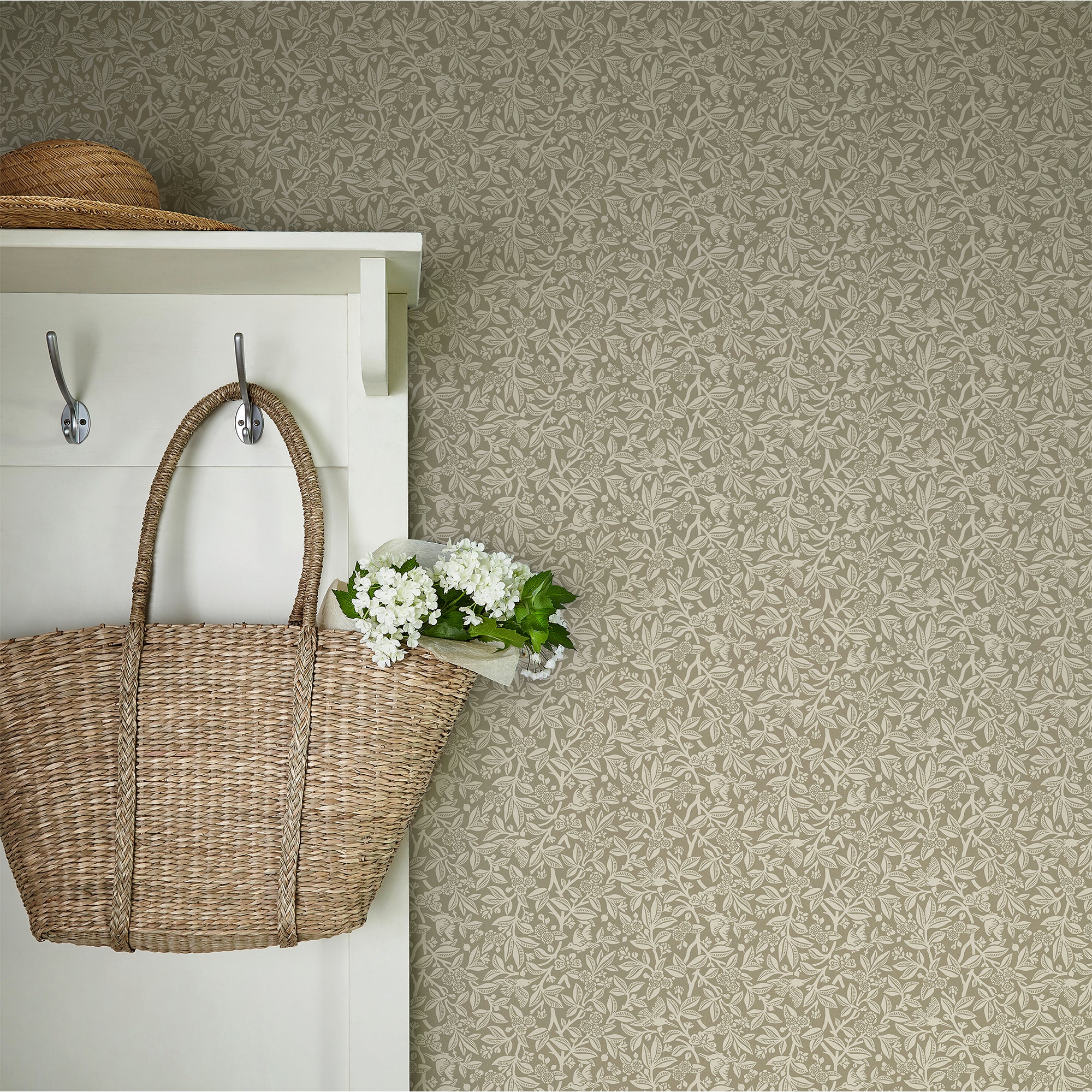 Laura Ashley Tapeta filzelinowa NUTGROVE LICHEN 10 m x 52 cm