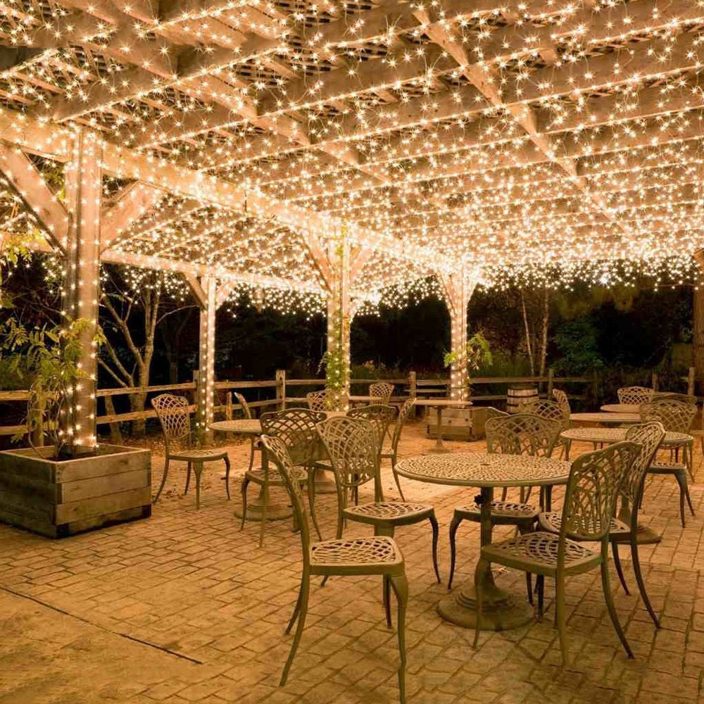 100M 600 LED Girlanda Świąteczna Karnawał Wesele Zewnętrzny Ogród Wewnętrzny Oświetlenie