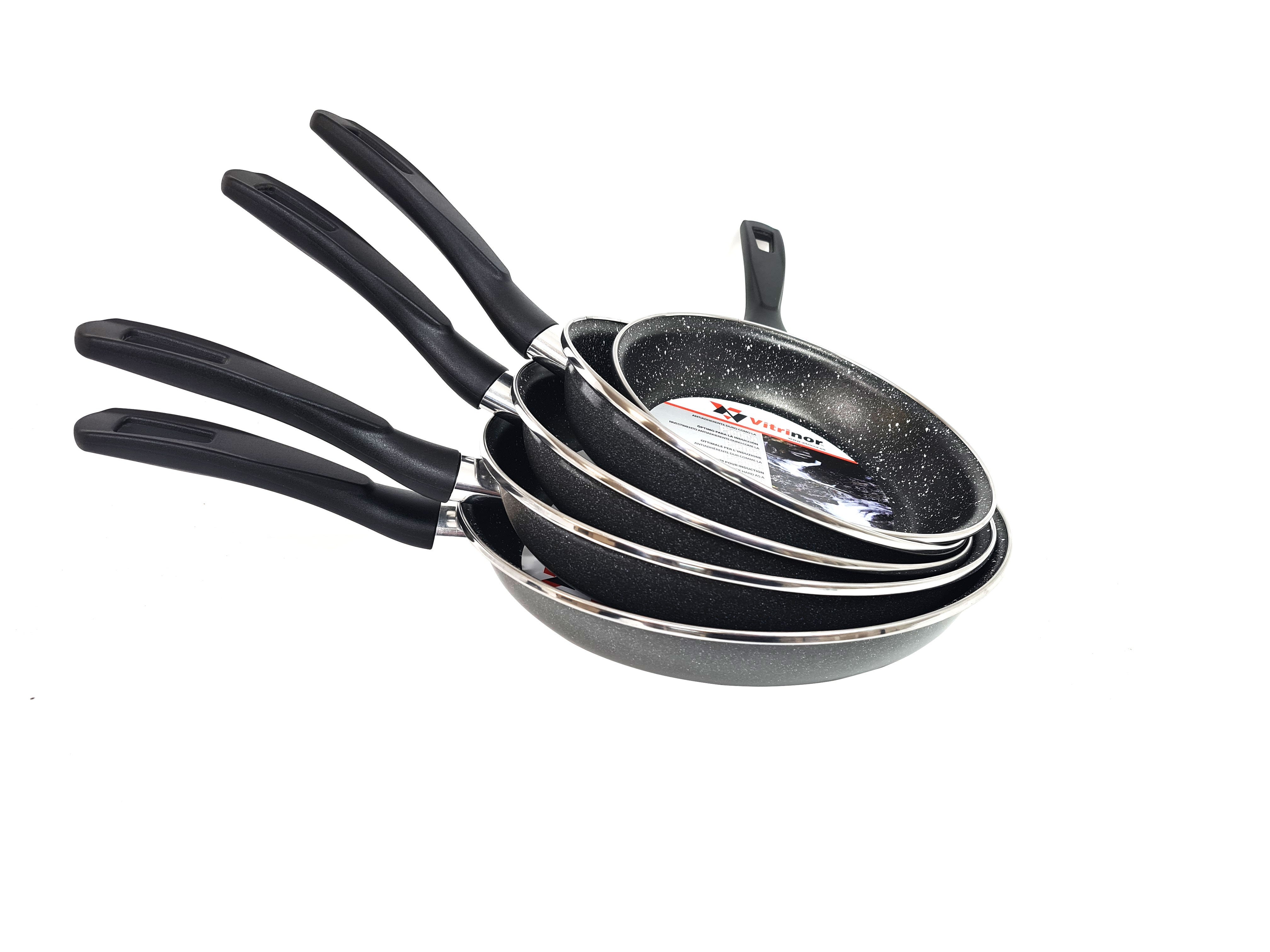 Patelnia Maculato K2 z powłoką ceramiczną ze stali żelaznej, cm 22, czarna