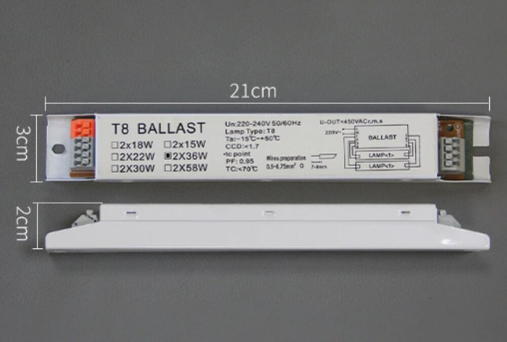 T8 220-240 V AC 2 x 18 W Elektroniczny statecznik do świetlówek szerokonapięciowych