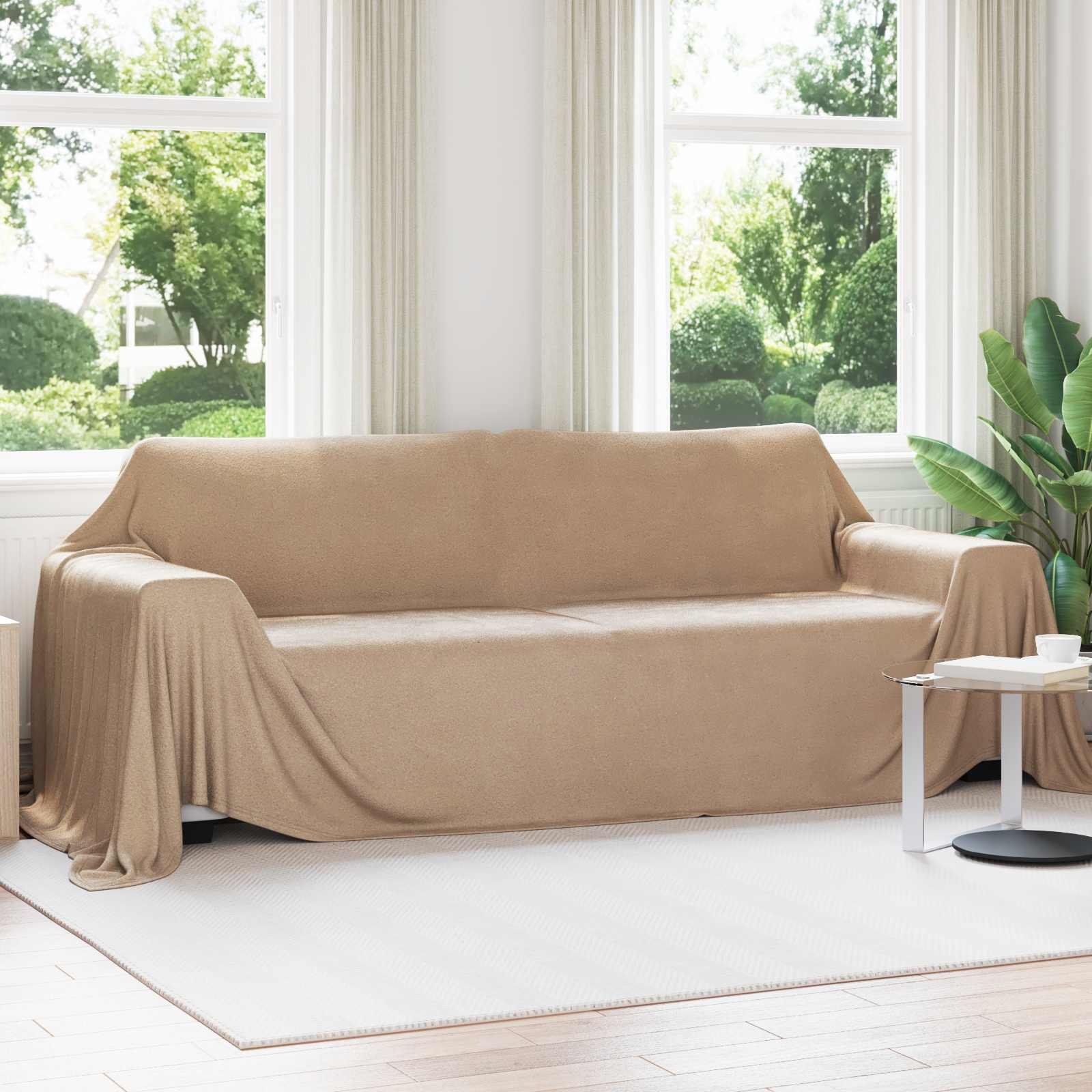 Koce narzutowe 6 pcs Camel 350 x 270 cm Polar vidaXL