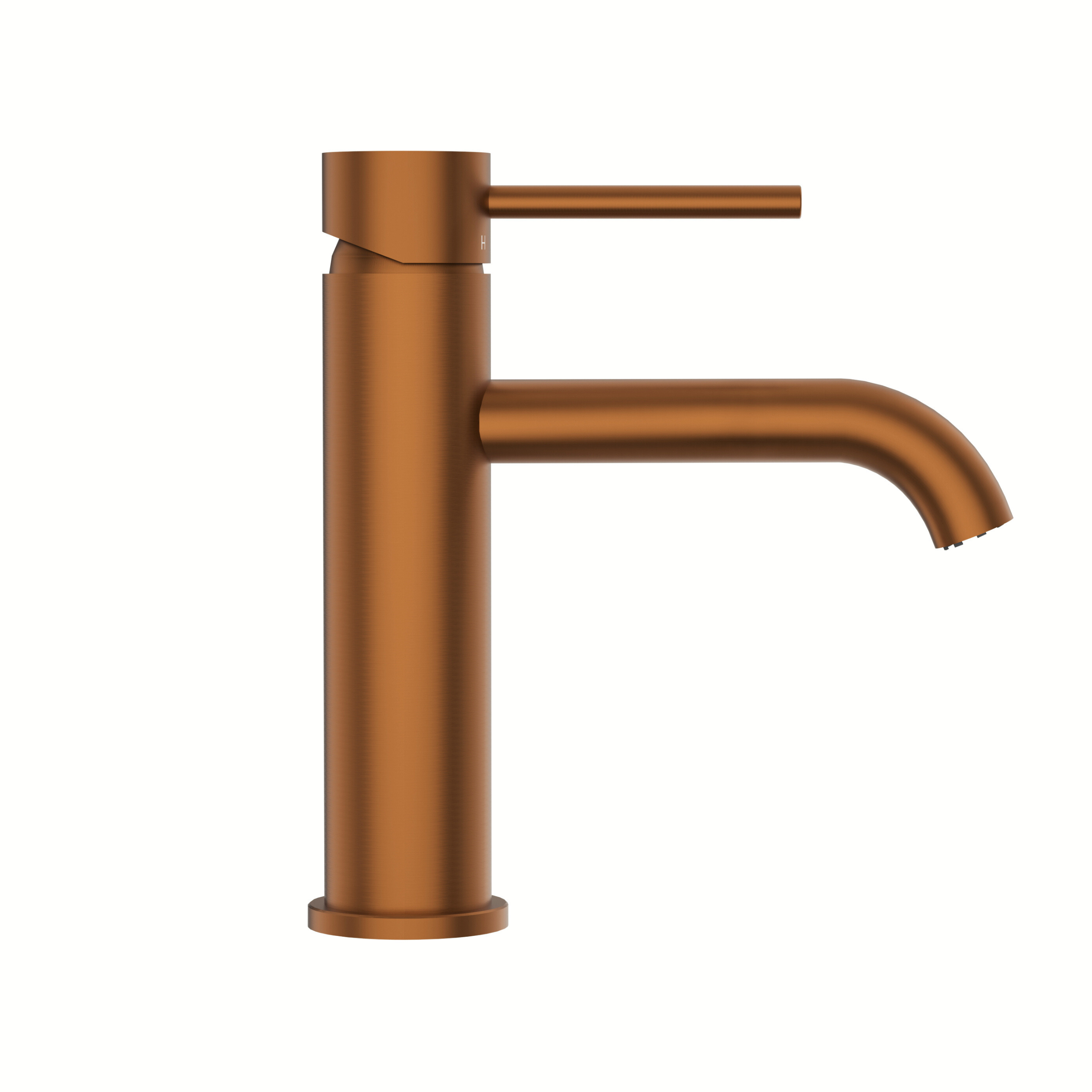 BALNEO bateria umywalkowa miedziana stal nierdzewna | jednouchwytowa bateria do umywalki CASCADE COPPER