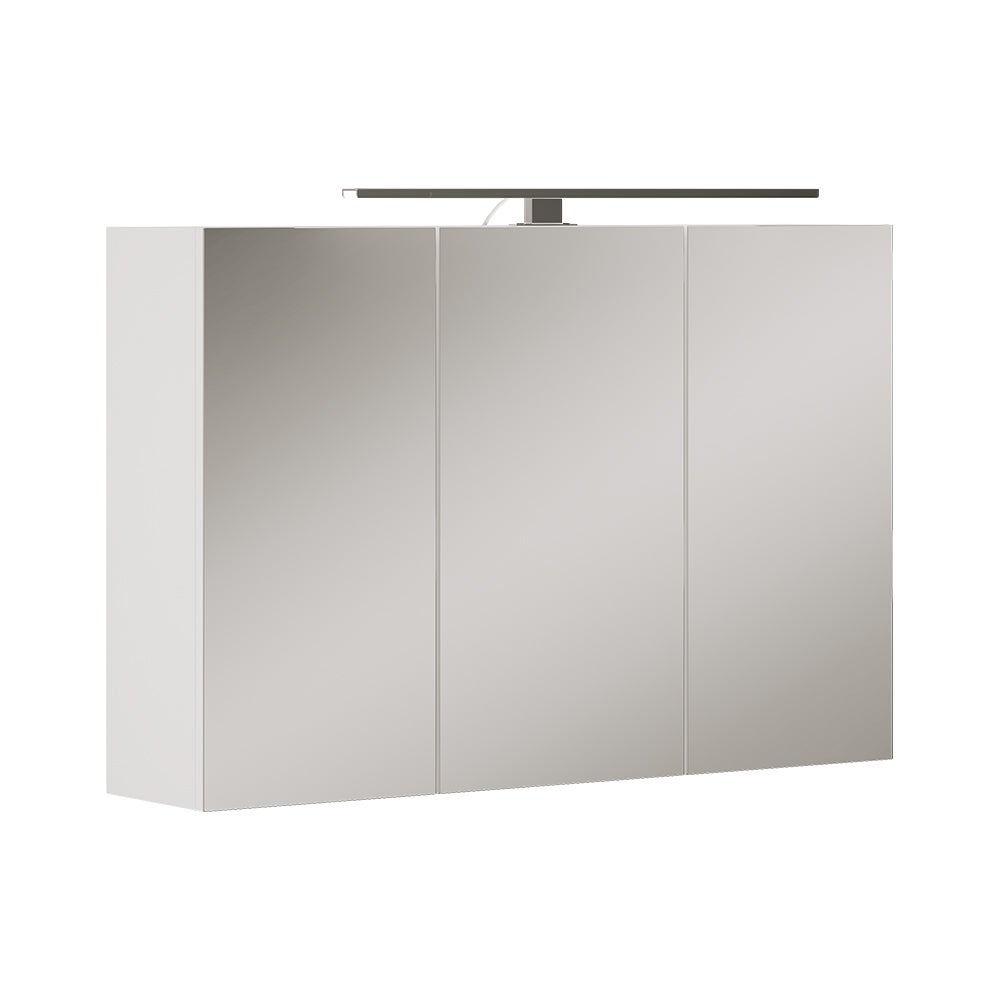 Vicco Szafka z lustrem w łazience Lavio, Biały, 90 x 60 cm z oświetleniem LED